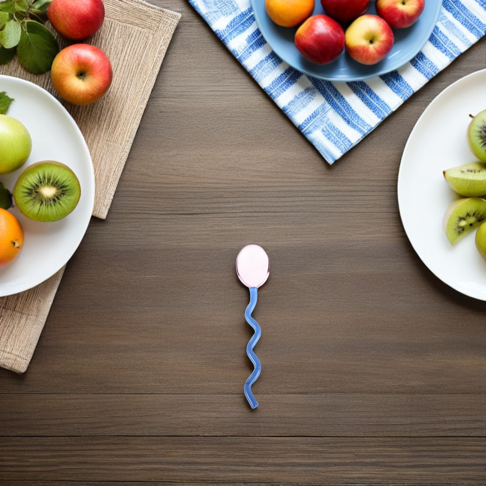 Bar Spoon Twisted - Colher de Vidro para Misturar Café,