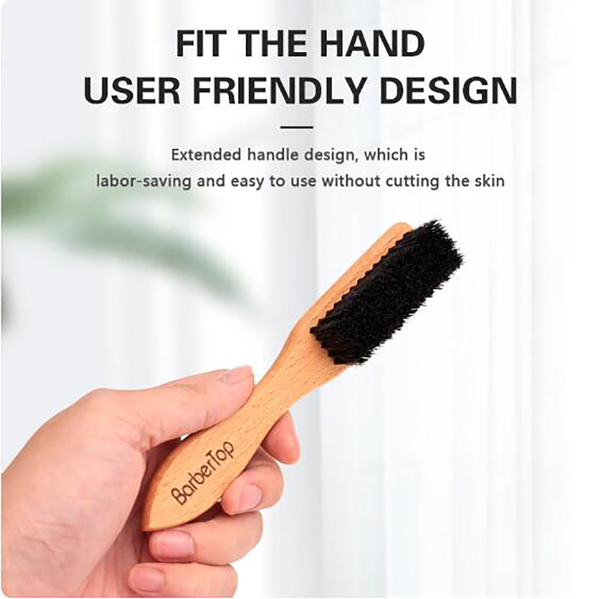 Home Barbershop - Escova de barba com cerdas de