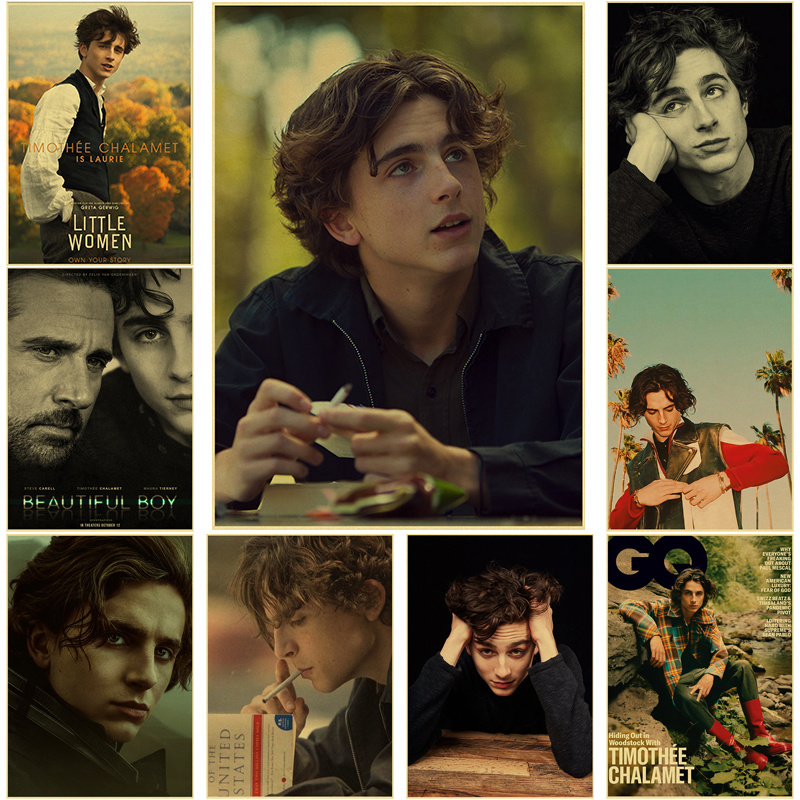 Home Bar And Theater - Timothee chalamet retro pintura em tela