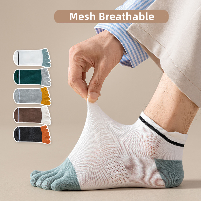 5 pares homem toe barco meias  - Home Barca avaliação e preço